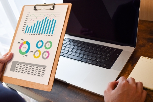 デスクトップとグラフ