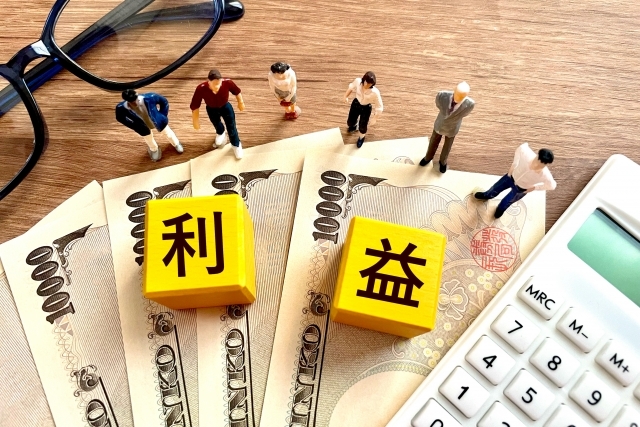 利益のブロックとお金